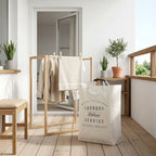 AVERO™ (2 Pack) Better Homes Gardens Deluxe Laundry Service Canvas Tote with Aluminum Handles - AVERO™