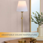 AVERO™ Contemporary Indoor 2-Pack Convertible LED Sconce Table Lamp, Gold - AVERO™