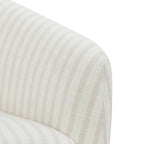 AVERO™ Beautiful Small Space Accent Chair , Beige and White Linen - AVERO™