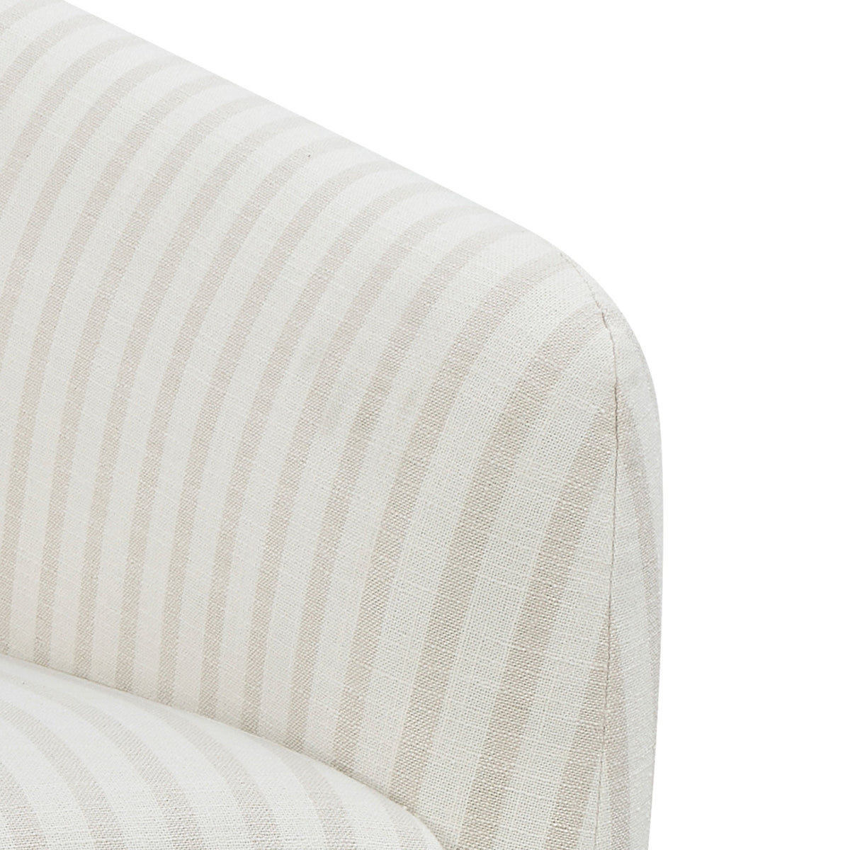 AVERO™ Beautiful Small Space Accent Chair , Beige and White Linen - AVERO™