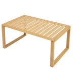 AVERO™ (2 Pack) Better Homes Gardens Bamboo Stackable Shelf Natural Bamboo Color Easy Assemble 16 x 10 x 1.18in - AVERO™