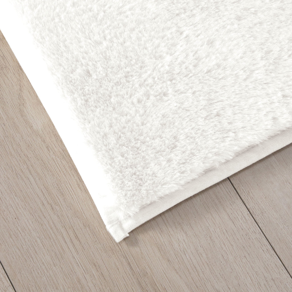 AVERO™ Solid Soft Rabbit Faux Fur Area Rug Black,30x46" - AVERO™