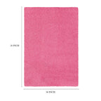 AVERO™ (2 pack) Traditional Solid Pink Youth Shag Indoor Area Rug, 3 ft x 4 ft 8 in - AVERO™