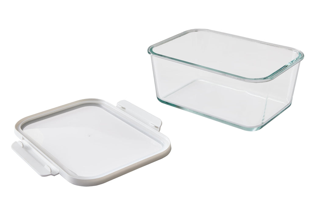 AVERO™ (2 Pack) Better Homes Gardens 14cup Rectangle Glass Food Storage Container with Tritan Lid. Set of 1 2 Pieces Well Suited to Refrigerator Organization - AVERO™