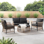 AVERO™ Lilah Outdoor Wicker Loveseat, Black - AVERO™