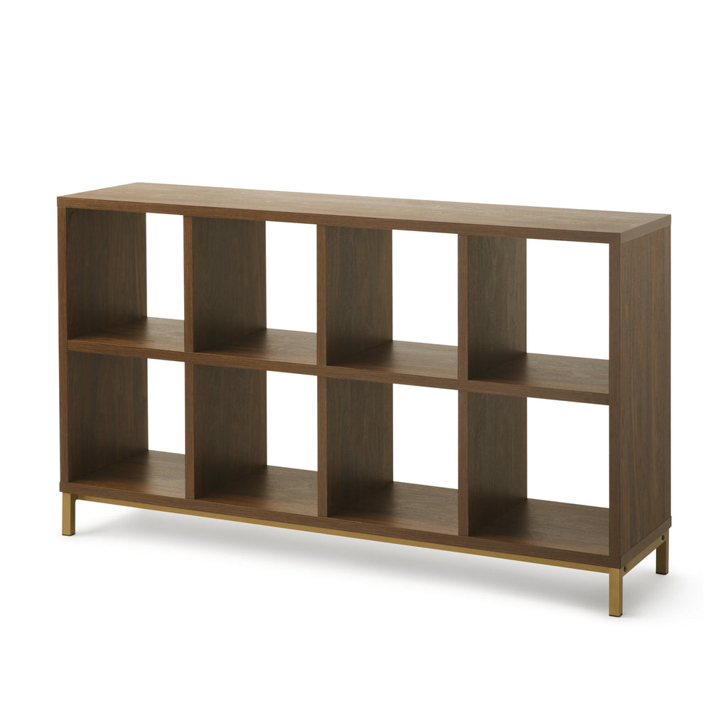 AVERO™ 8-Cube Organizer with Metal Base, Vintage Walnut - AVERO™