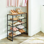 AVERO™ Jace 5-Tier Shoe Rack, Metal Steel, 15 Pairs of Shoes, Multi-Functional - AVERO™
