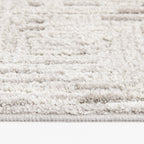 AVERO™ 5' x 7' Gray Geometric Block Hi Low Area Rug - AVERO™
