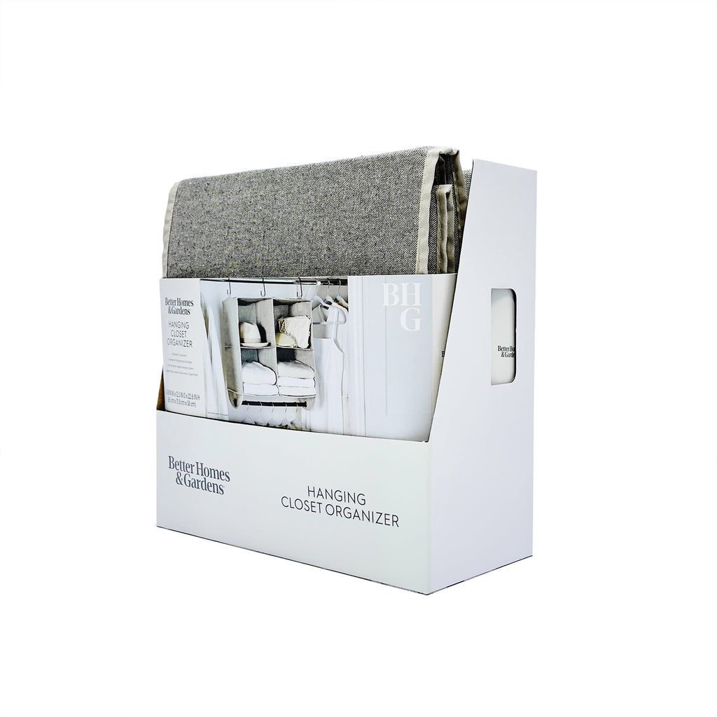 AVERO™ (2 pack) 4-Shelf Gray Hanging Closet Organizer with Rack - AVERO™