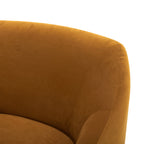 AVERO™ Emerson Curvy Accent Chair, Ochre Velvet - AVERO™