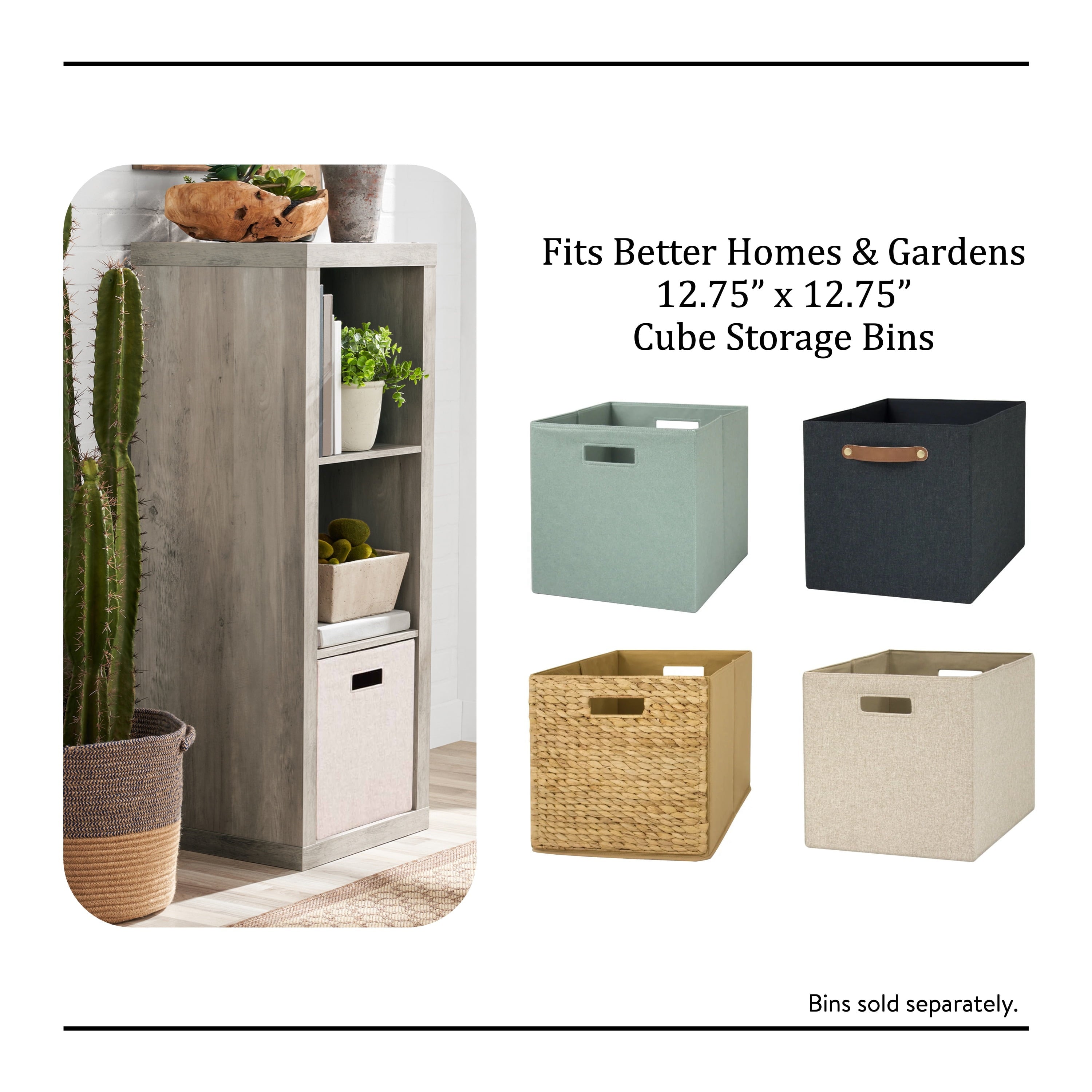 AVERO™ 3 Cube Storage Organizer, Rustic Gray - AVERO™