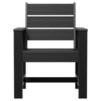 AVERO™ Ezra Outdoor HDPE Dining Chair Set, 2-Pack, Black - AVERO™