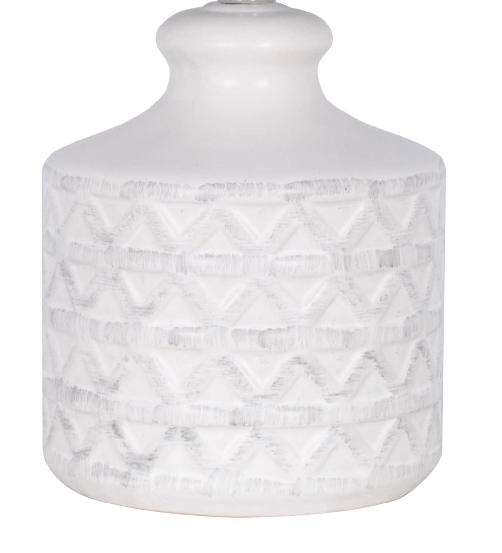 AVERO™ White Ceramic Table Lamp, 15" - AVERO™