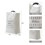 AVERO™ (2 Pack) Better Homes Gardens Deluxe Laundry Service Canvas Tote with Aluminum Handles - AVERO™