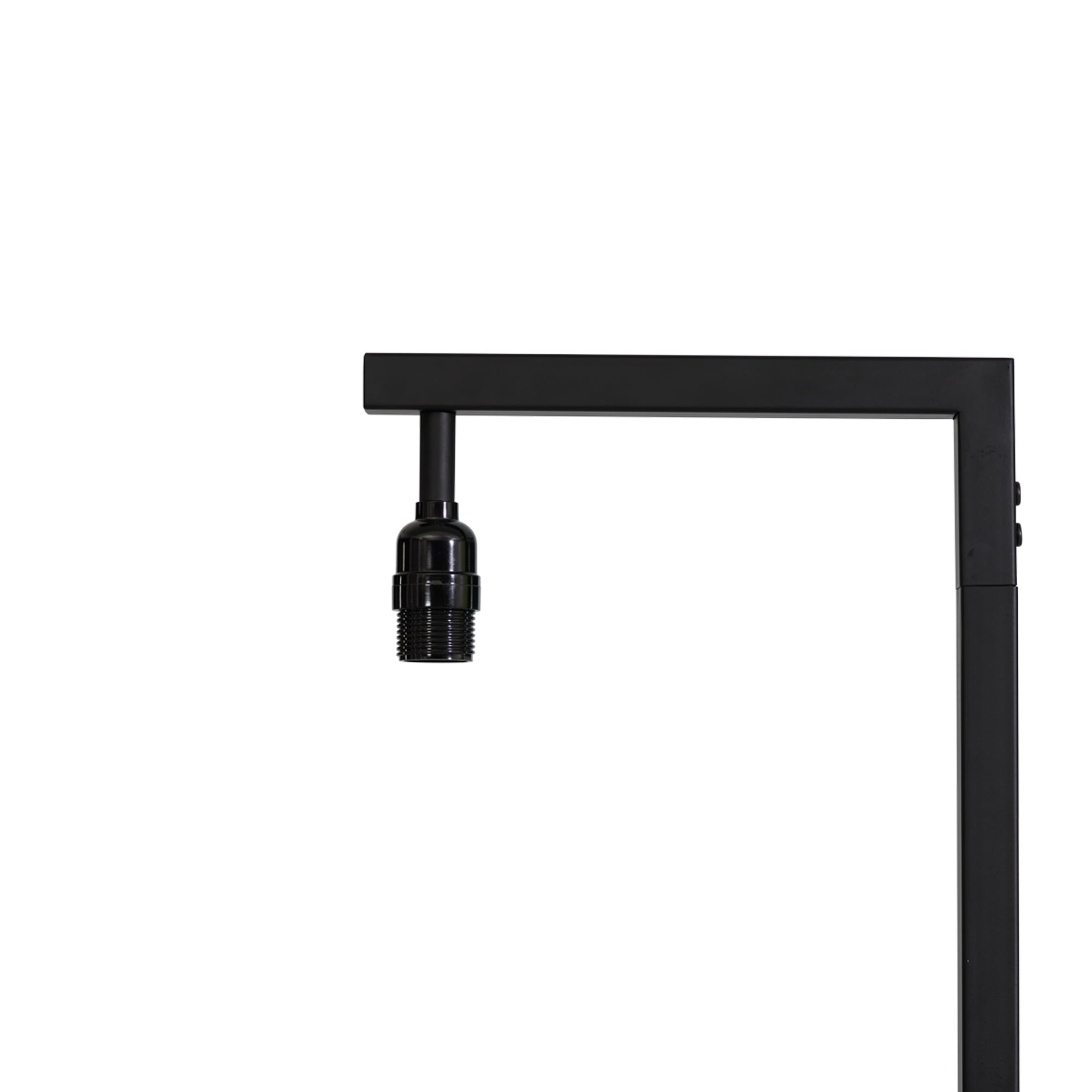 AVERO™ Contemporary Metal 62in Floor Lamp with on/off Foot Switch, Black - AVERO™
