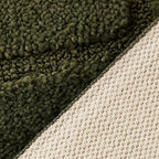 AVERO™ Solid High Low Tufted Grid Dark Green Indoor Area Rug, 8' x 10' - AVERO™