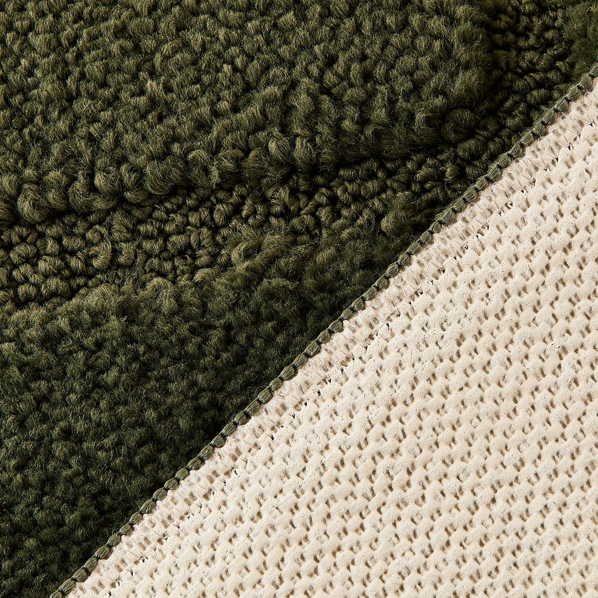 AVERO™ Solid High Low Tufted Grid Dark Green Indoor Area Rug, 8' x 10' - AVERO™