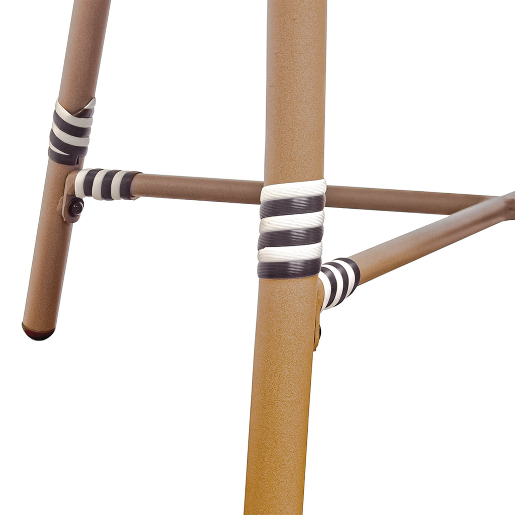 AVERO™ Lilah 2-Piece Wicker Outdoor Parisian Bistro Chairs, Black & White - AVERO™