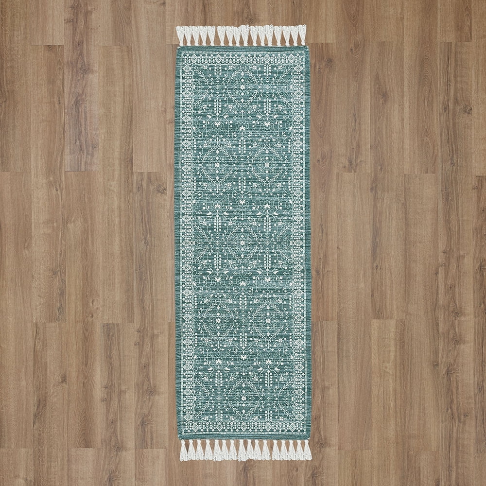 AVERO™ (4 pack) Wexford Vintage Indoor Runner Rug, Teal, 20 x 60 - AVERO™