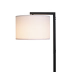 AVERO™ Contemporary Metal 62in Floor Lamp with on/off Foot Switch, Black - AVERO™