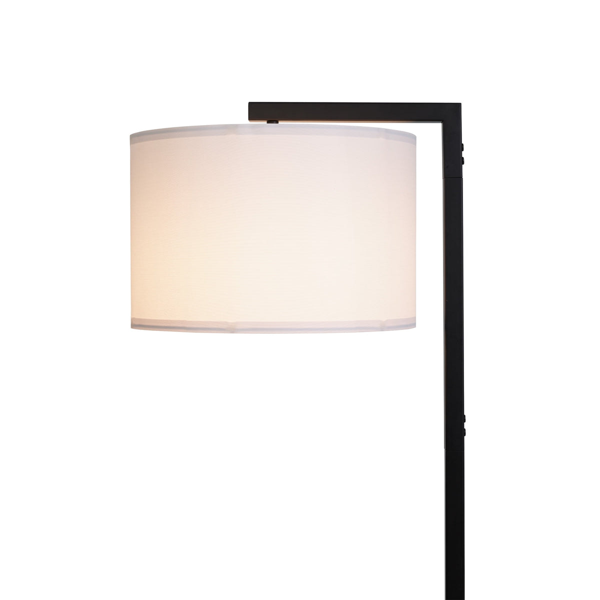 AVERO™ Contemporary Metal 62in Floor Lamp with on/off Foot Switch, Black - AVERO™