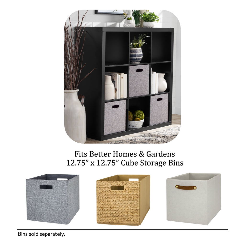 AVERO™ 9 Cube Storage Organizer, Solid Black - AVERO™