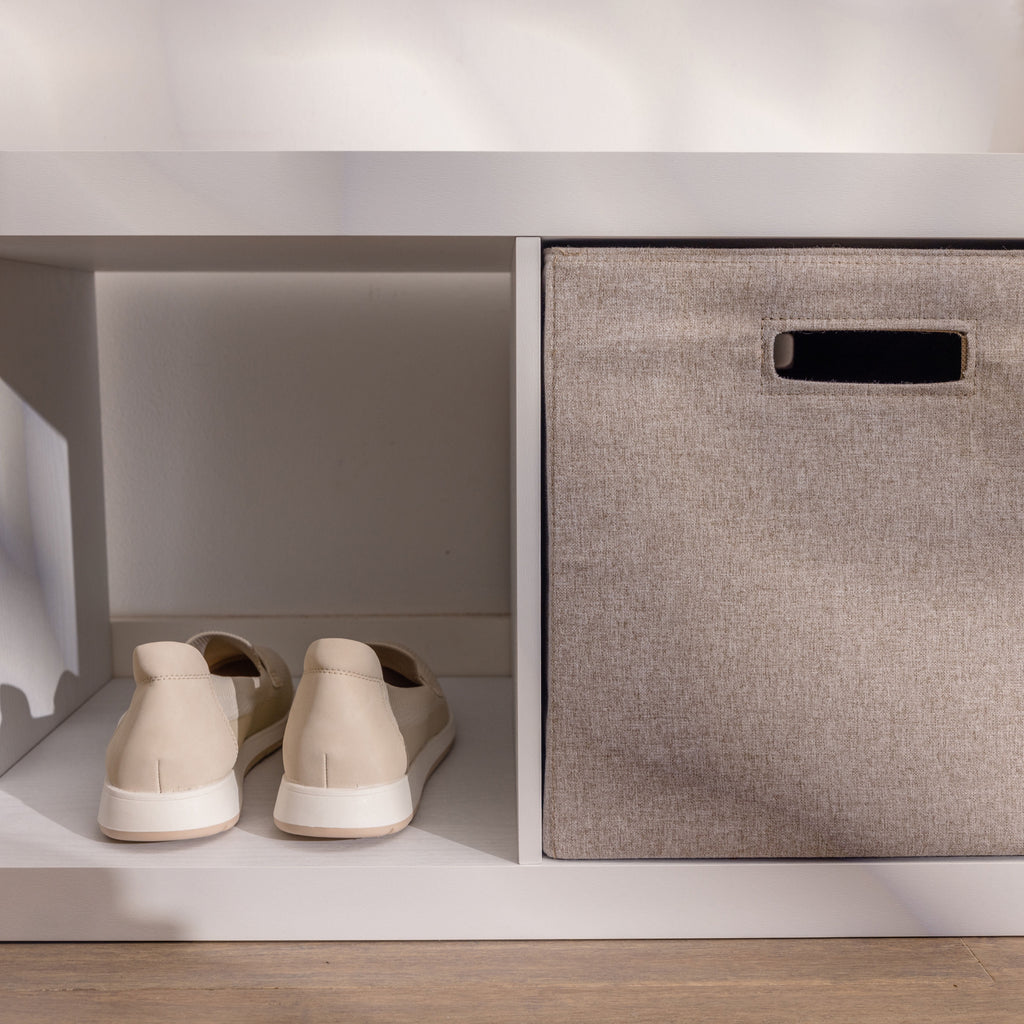 AVERO™ 5 Cube Vertical Storage Organizer, White Texture - AVERO™