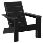 AVERO™ Ezra Outdoor HDPE Adirondack Chair, Black - AVERO™