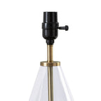AVERO™ Glass with Brass Base Table Lamp, 18" H - AVERO™