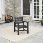 AVERO™ Ezra Outdoor HDPE Dining Chair Set, 2-Pack, Black - AVERO™