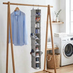 AVERO™ (2 pack) Gray 10-Shelf Hanging Closet Organizer with Side Pockets - AVERO™