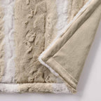 AVERO™ Almond Biscuit Ombre Faux Fur Throw, 50 in x 72 in - AVERO™