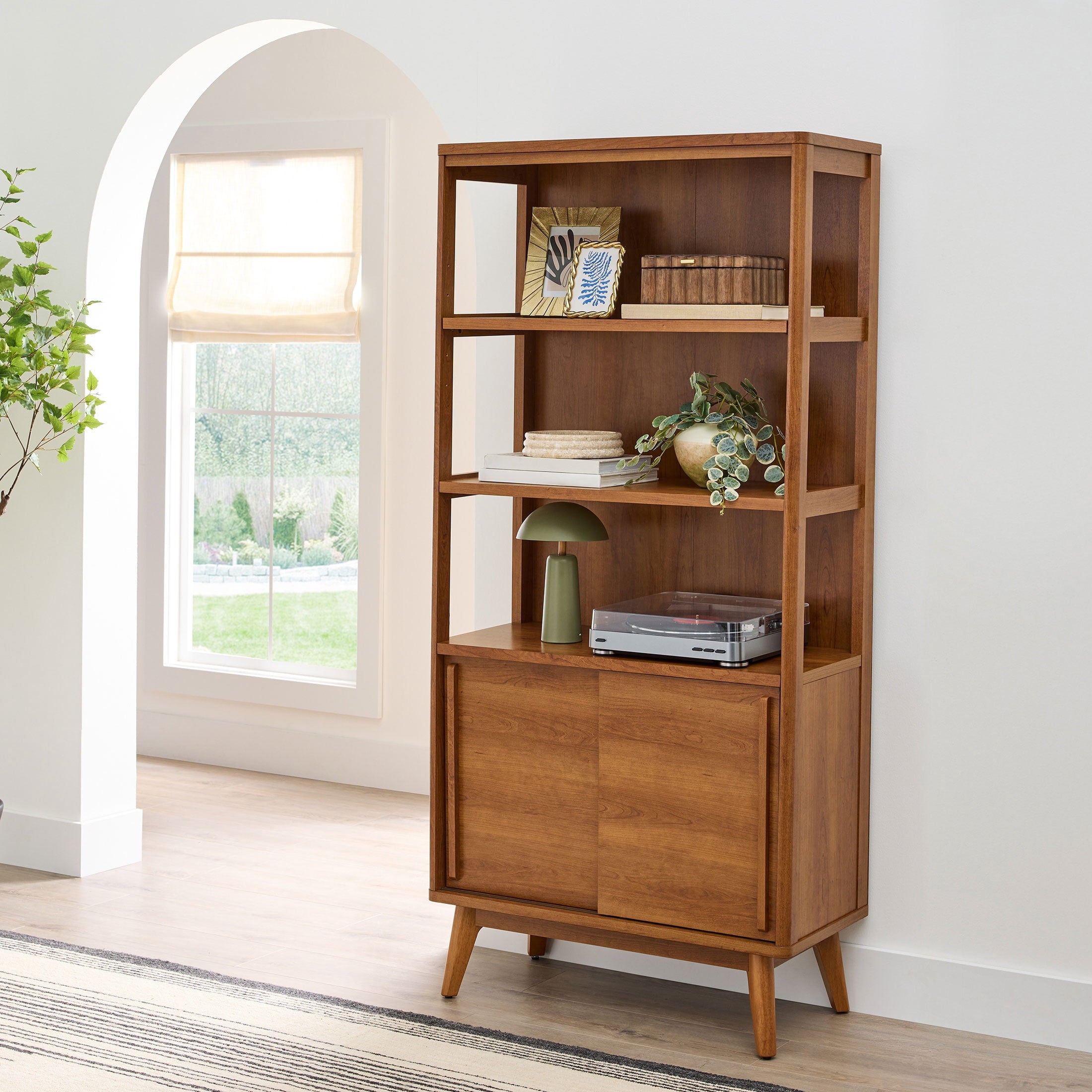 AVERO™ Greyson Bookcase, Acorn Finish - AVERO™
