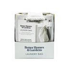 AVERO™ (2 Pack) Better Homes Gardens Polyester and Cotton Canvas Laundry Bag Gray 15 in W x 7 in D x 24.5 in H - AVERO™