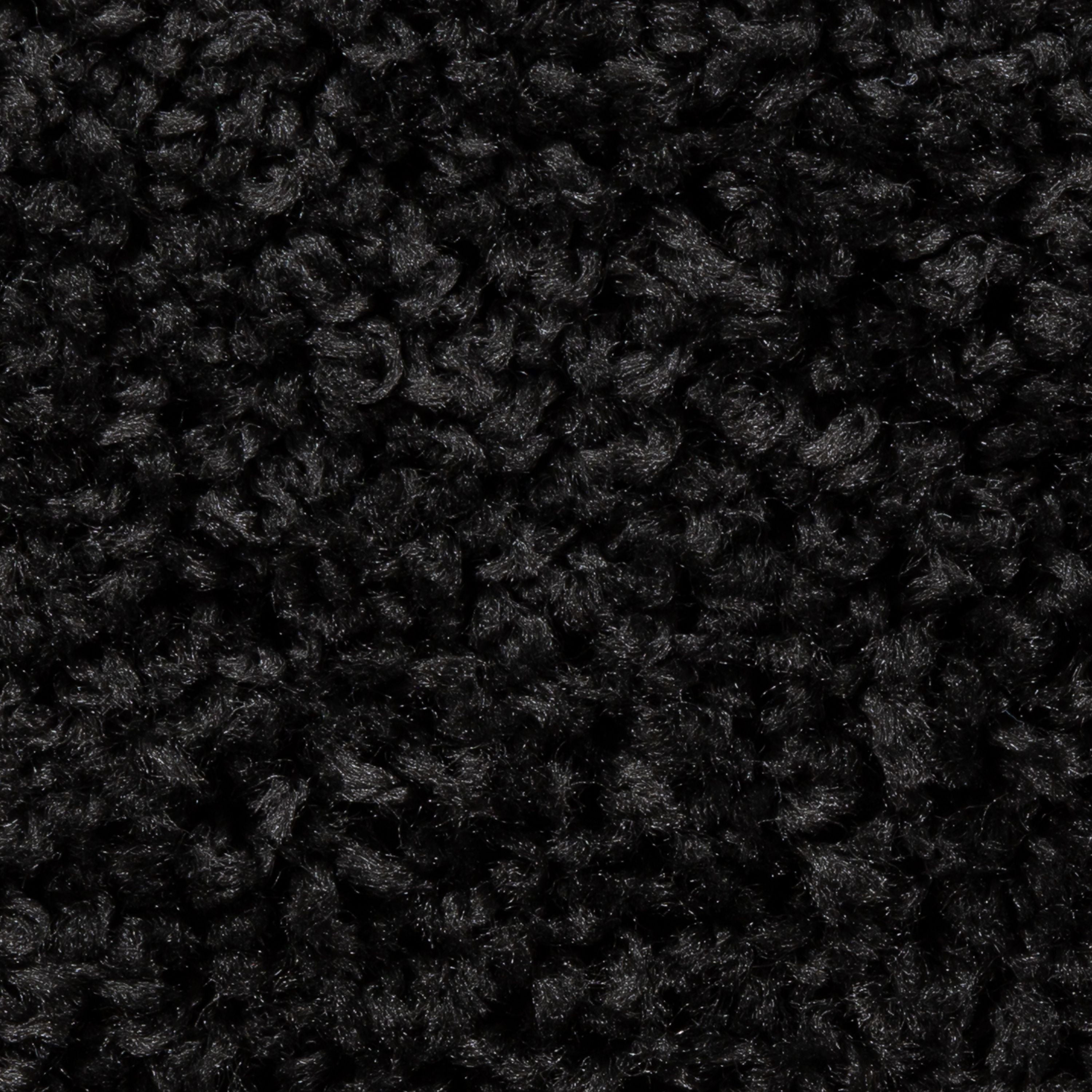 AVERO™ (2 pack) Traditional Solid Black Shag Indoor Area Rug, 3' x 4'8" - AVERO™