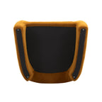 AVERO™ Emerson Curvy Accent Chair, Ochre Velvet - AVERO™
