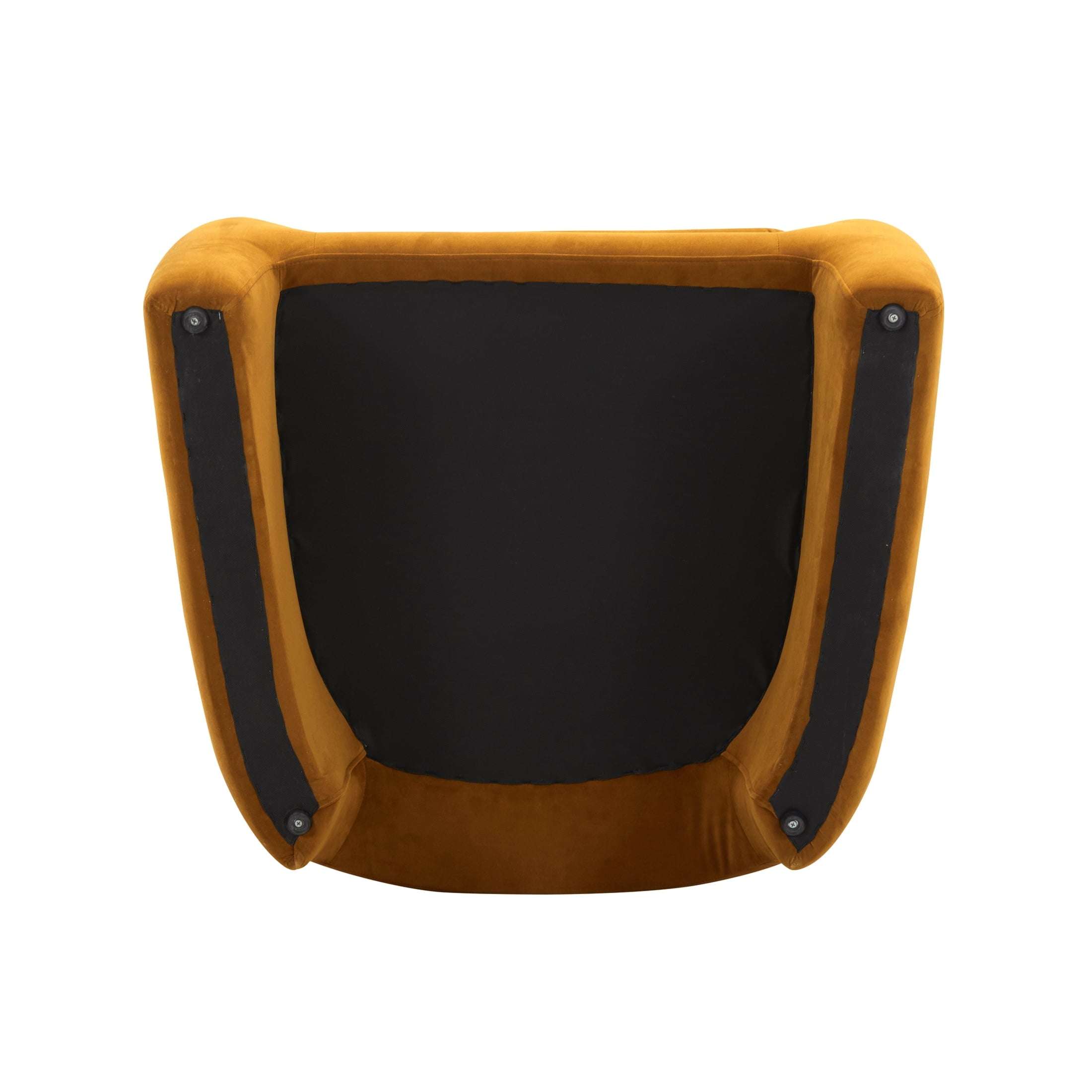 AVERO™ Emerson Curvy Accent Chair, Ochre Velvet - AVERO™