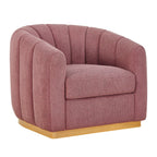 AVERO™ Lillian Accent Swivel Chair, Rose Boucle - AVERO™