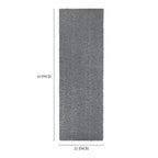AVERO™ (2 pack) Solid Gray Shag Indoor Runner Rug, 1 ft 9 in x 5 ft - AVERO™