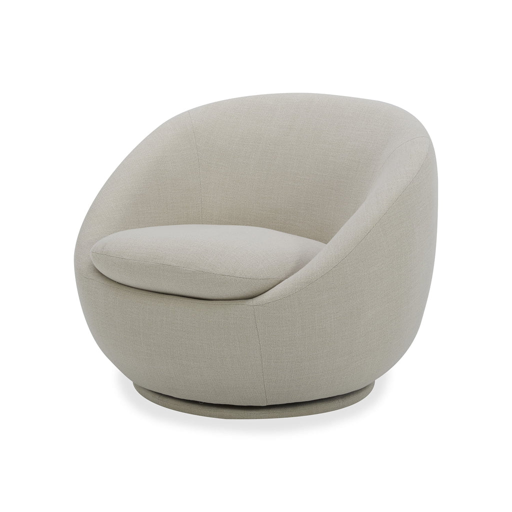 AVERO™ Mira Swivel Accent Chair, Cream - AVERO™