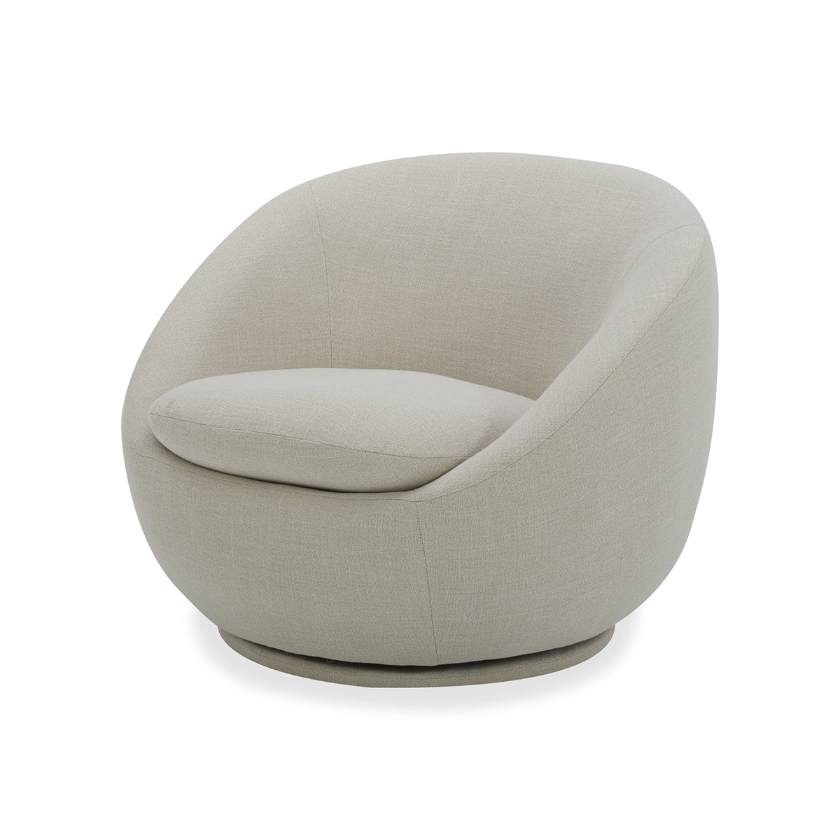 AVERO™ Mira Swivel Accent Chair, Cream - AVERO™