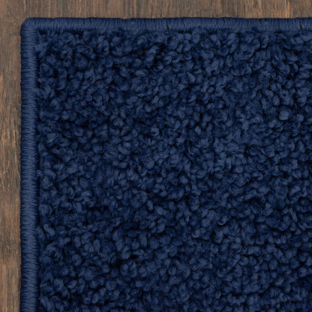 AVERO™ (2 pack) Traditional Solid Navy Youth Shag Indoor Area Rug, 5 ft x 7 ft - AVERO™