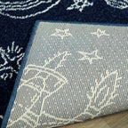 AVERO™ Navy Space Indoor Kids Rug, 4' x 5'5" - AVERO™