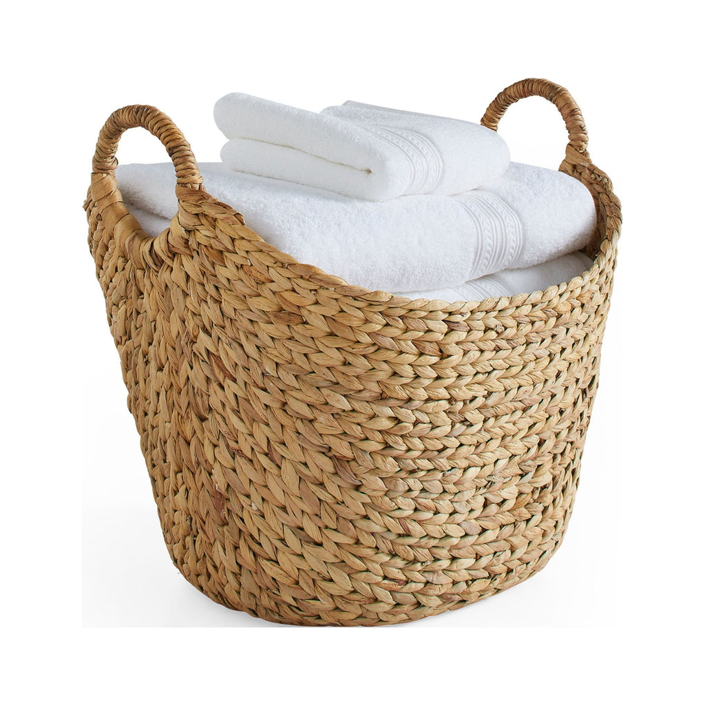 AVERO™ Extra Large Natural Water Hyacinth Boat Decorative Storage Basket - AVERO™