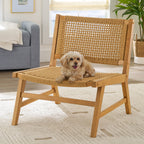 AVERO™ Vista Woven Accent Chair, Light Honey - AVERO™