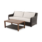AVERO™ Bellamy Table, Dark Brown Wicker - AVERO™
