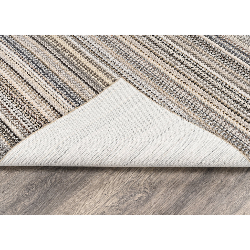 AVERO™ 4 Pack Carnival Stripe Polypropylene Indoor Area Rug Assorted Earth Tones 3 ft x 5 ft - AVERO™