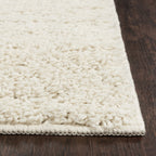 AVERO™ (2 pack) Traditional Solid Ivory Shag Indoor Area Rug, 5 ft x 7 ft - AVERO™