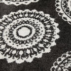 AVERO™ 9'X12' Charcoal Gray Medallion Shag Indoor Area Rug - AVERO™