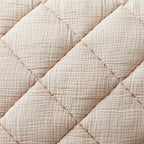 AVERO™ Papyrus Beige Diamond Cotton Gauze Quilt, King - Breathable Cotton Bedding - AVERO™